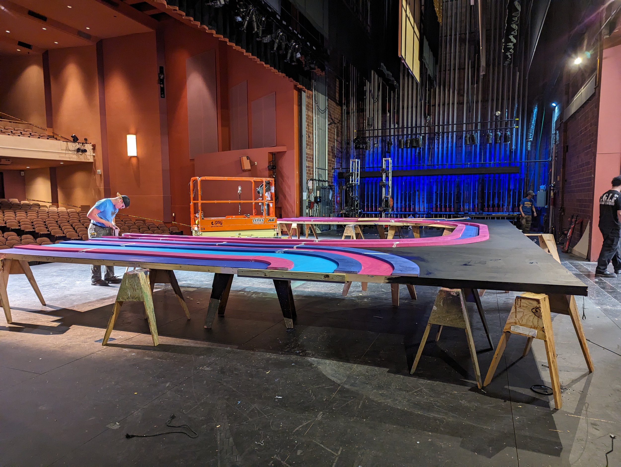 Progress shot on back wall