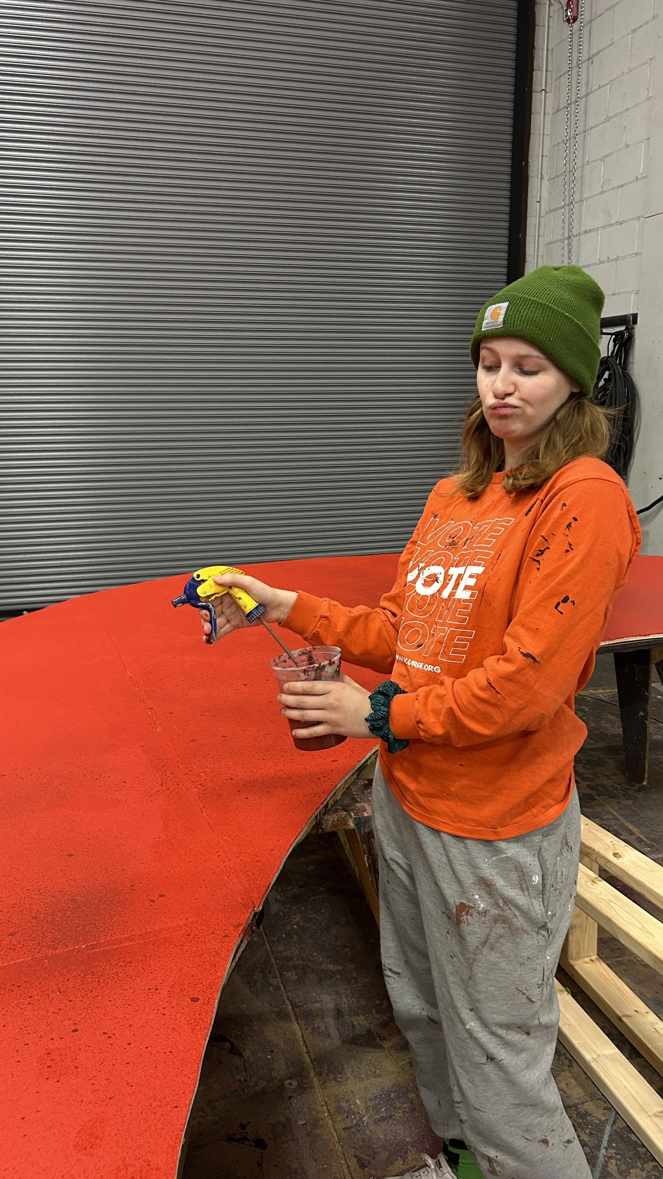 Pose for the sprayer!