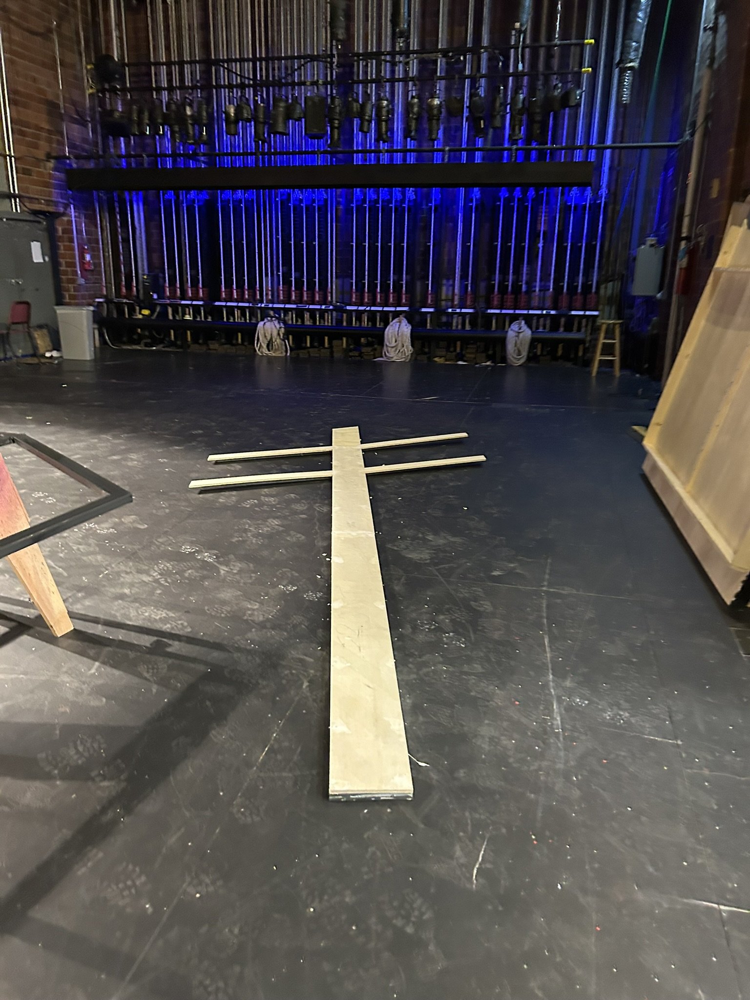 Powerline under construction