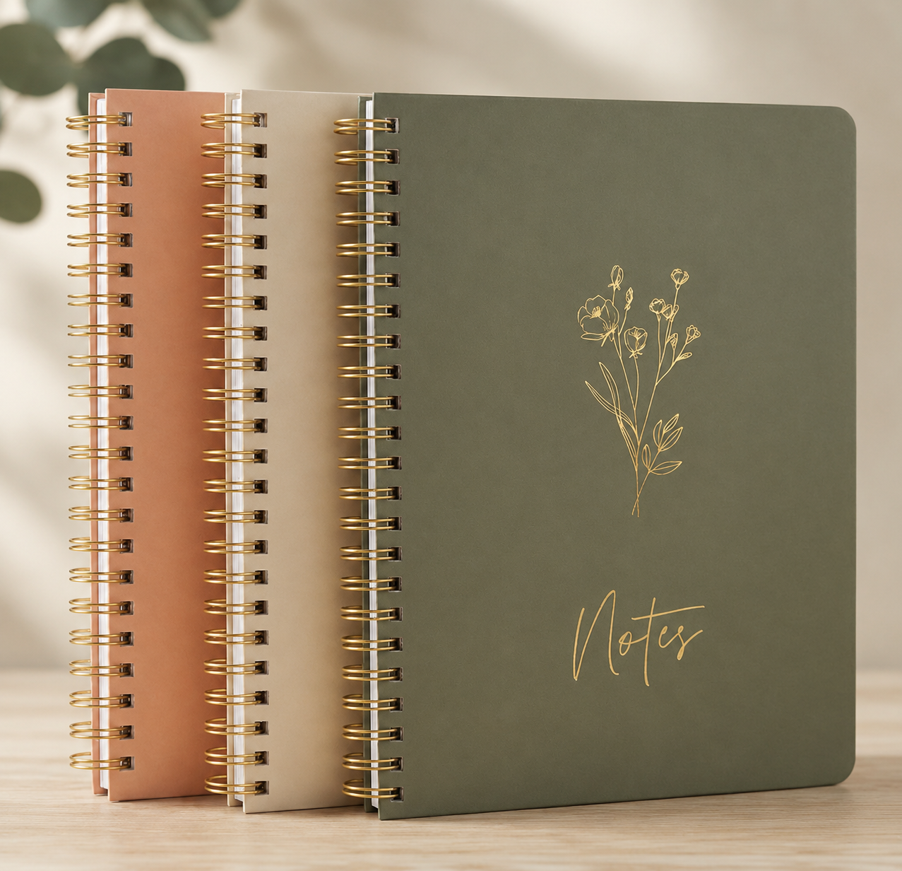 spiral notebook for work from home note taking, staying organized  and inspiration