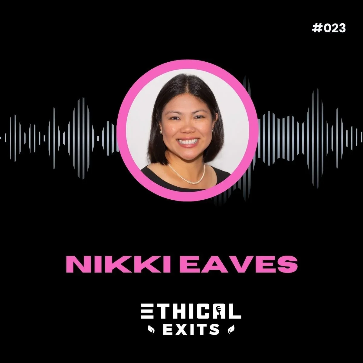 An image of Nikki Eaves and the Ethical Exits Logo