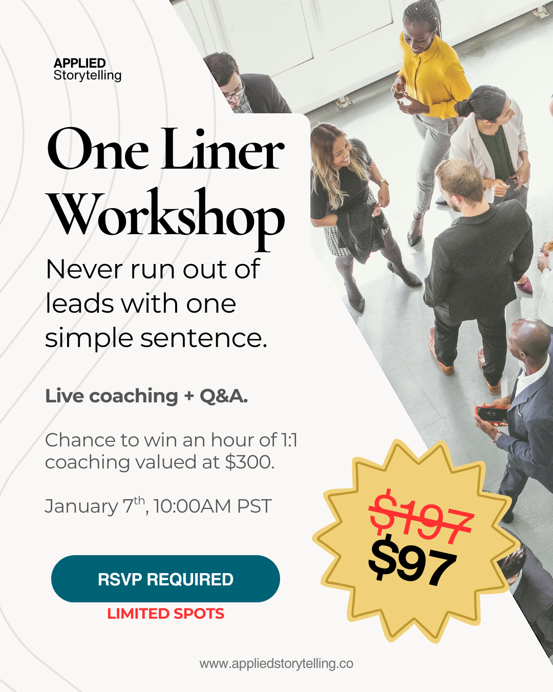 One Liner Workshop 1/7 