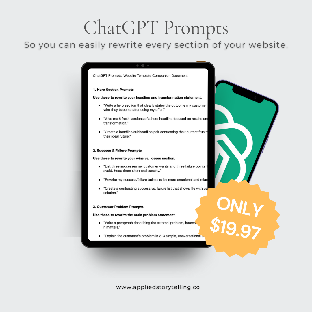 The Website Template Rewrite Prompts