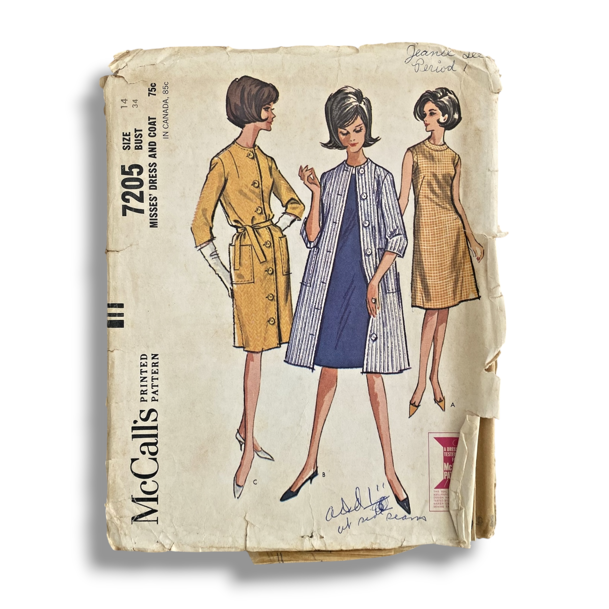 McCalls 3289, 50s Dress, Size 12/30, Cut & Complete, Vintage Sewing ...