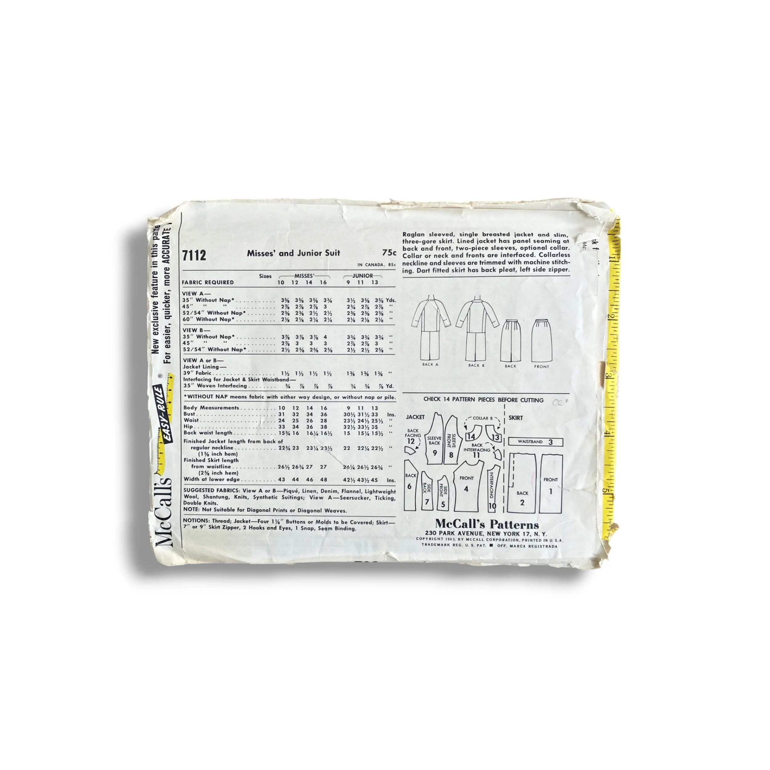 McCalls 7112, 60s Suit, Size 14:34, Cut & Complete, Vintage Sewing Pattern1.jpg