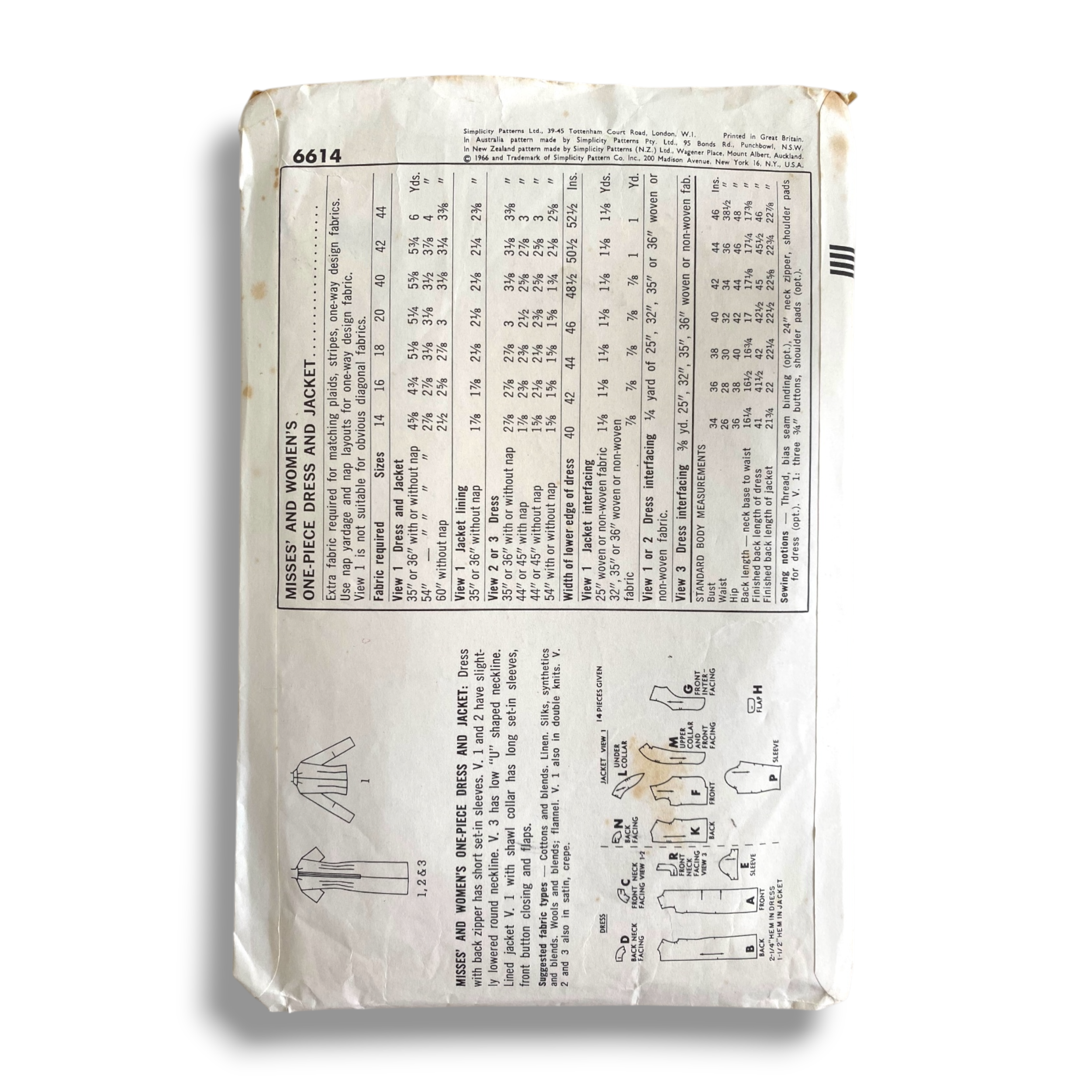 Simplicity 6614, 60s Dress:Jacket, Size 16:36, Cut & Completely, Vintage Sewing Pattern1.PNG