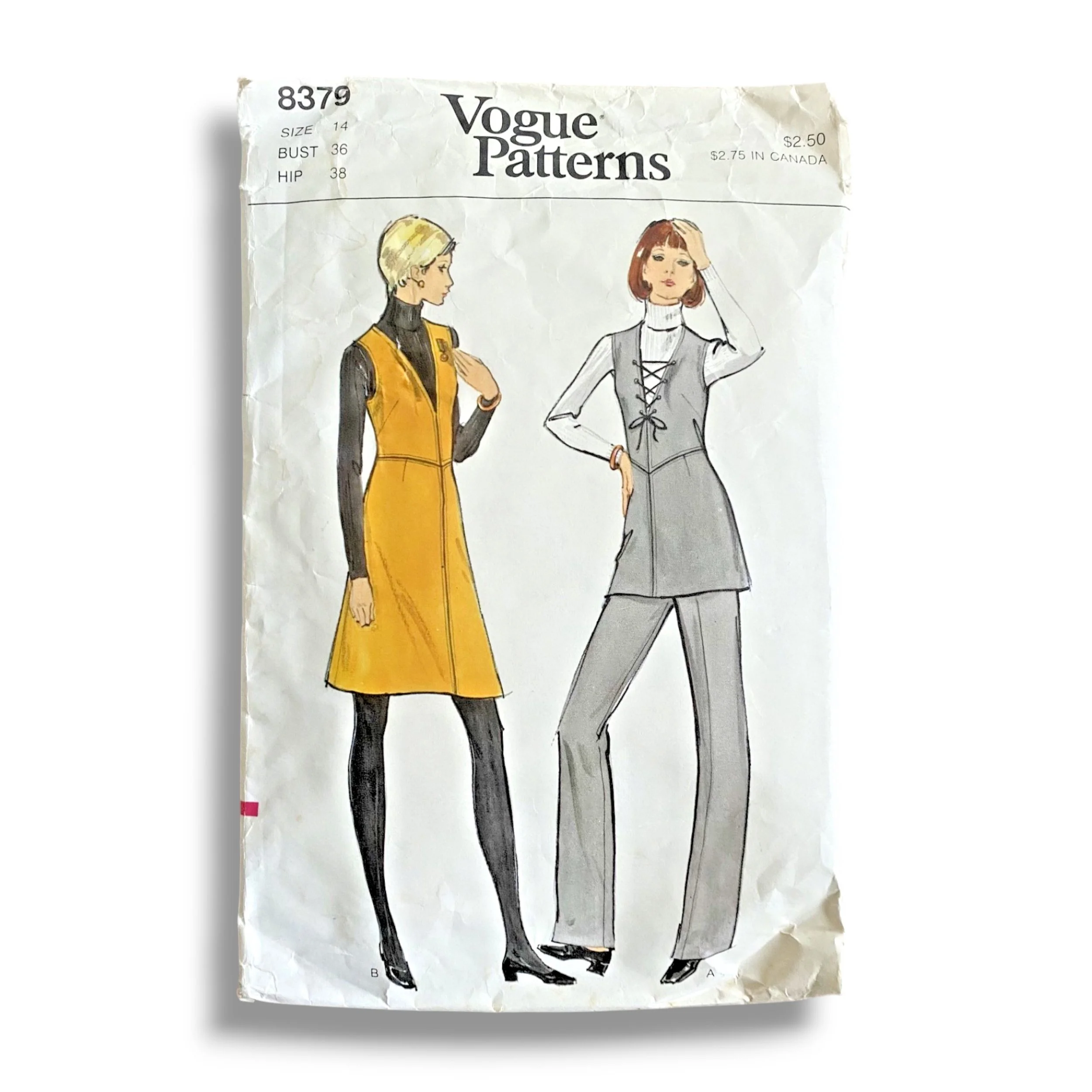 Vogue 8379, 70s Jumper:Tunic:Pant, Size 14:36:38, Cut & Complete, Vintage Sewing Pattern.jpg