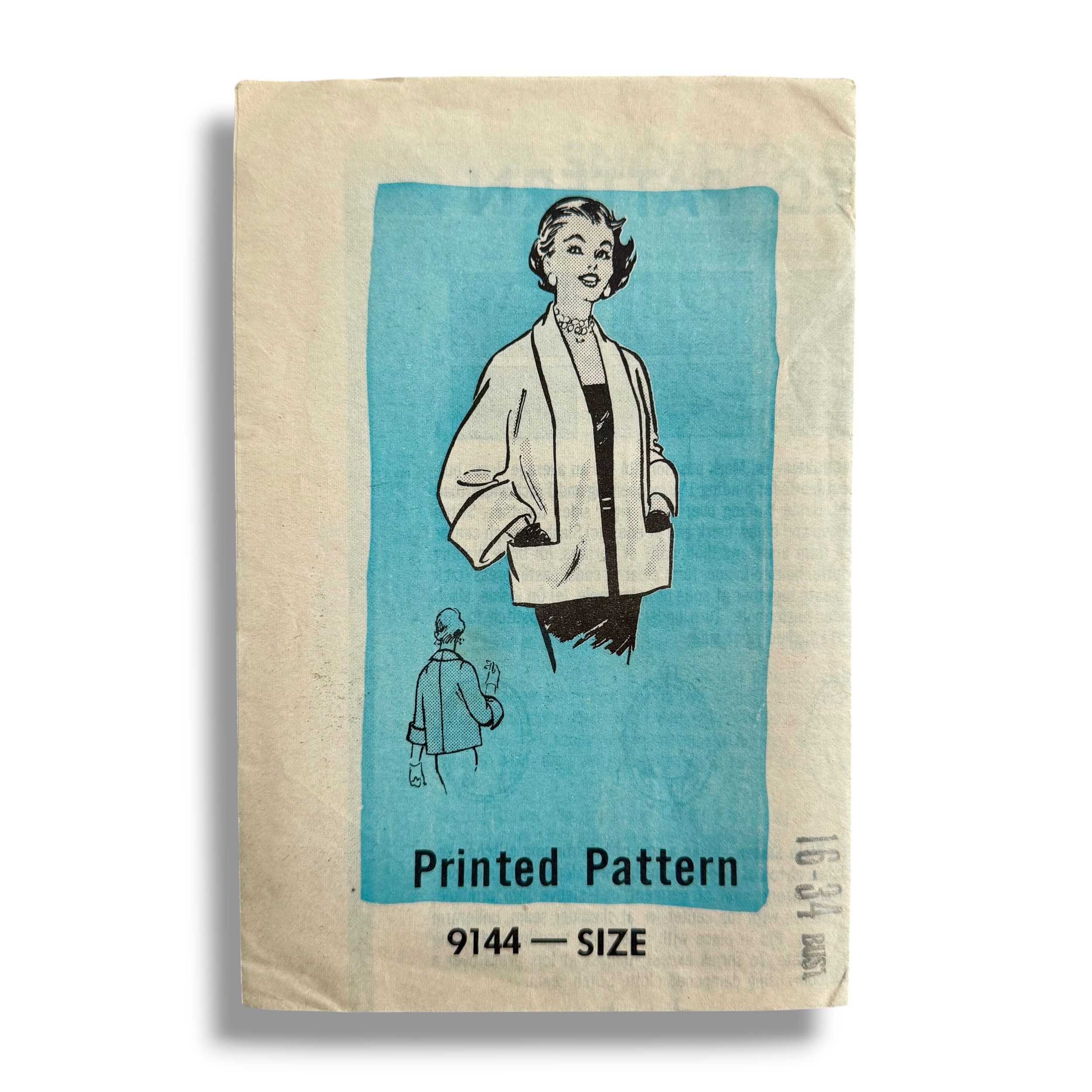 American Weekly 9144, 50s Casual Jacket, Bust 34, Unused, Vintage Sewing Pattern2.PNG