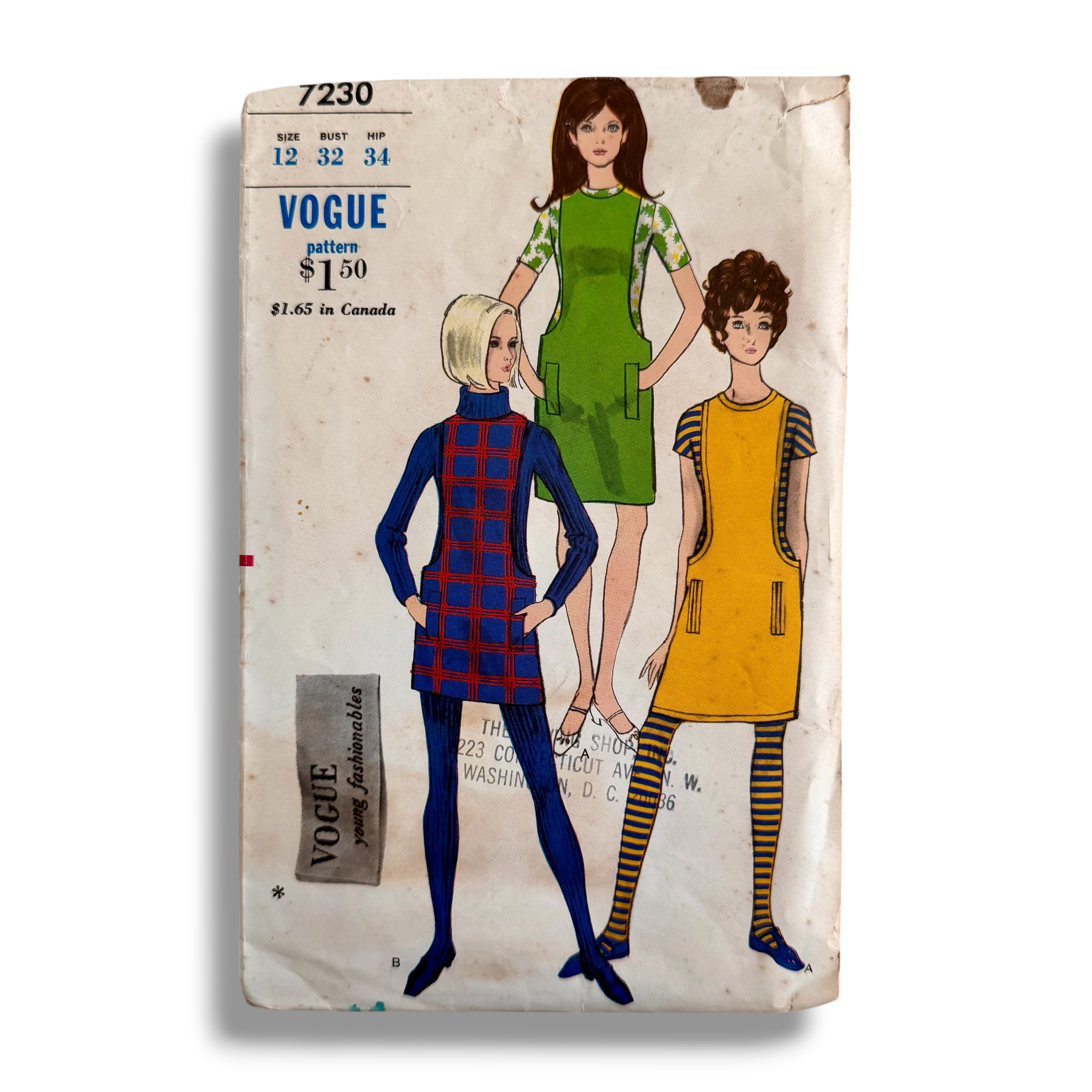 Vogue 7230, 60s Jumper, Size 12 Bust 32 Hip 34, Cut & Complete, Vintage Sewing Pattern0.PNG