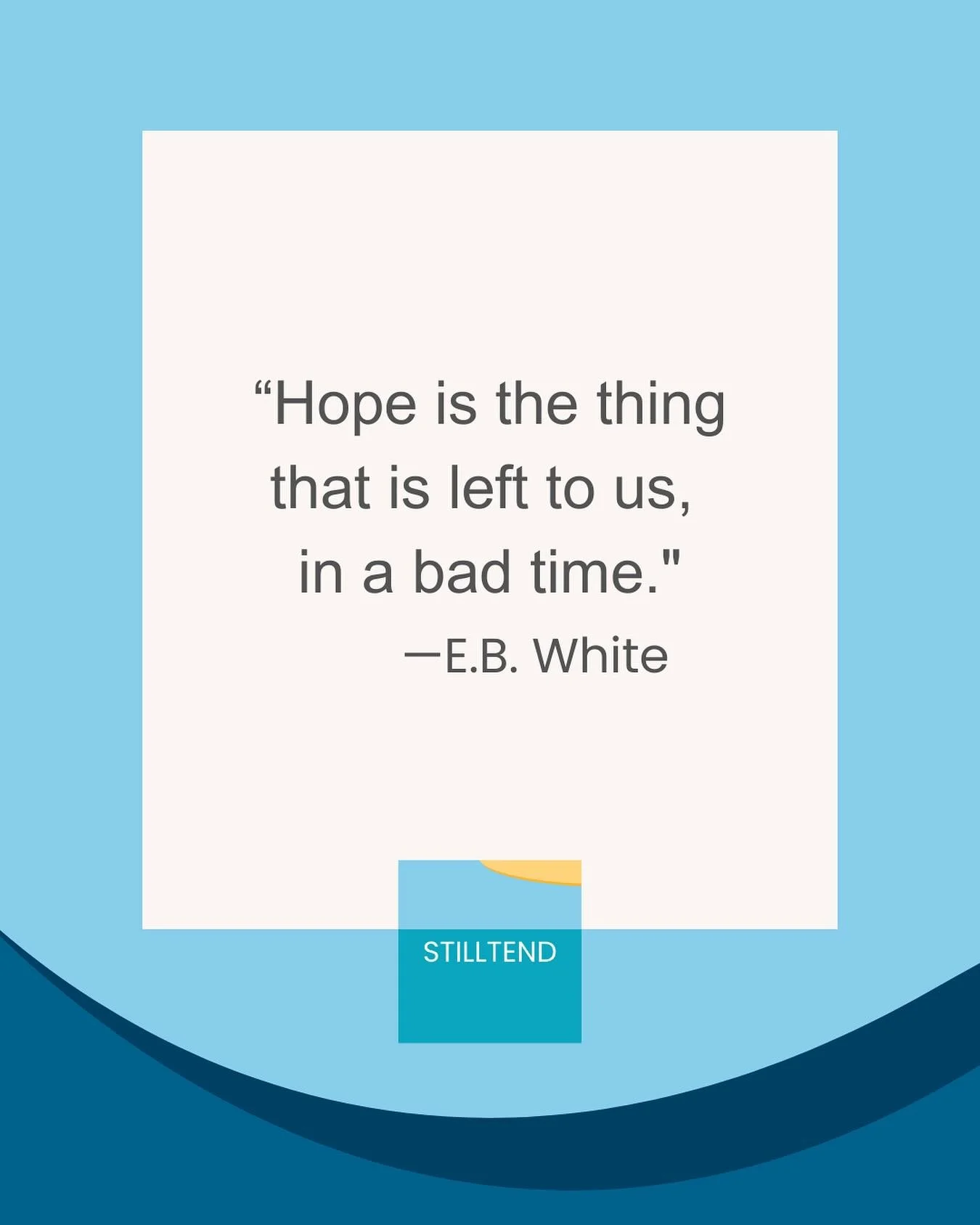 Here&rsquo;s to hope. #wednesdaywisdom