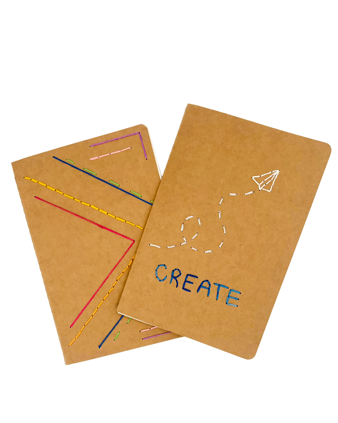 Embroidered notebooks