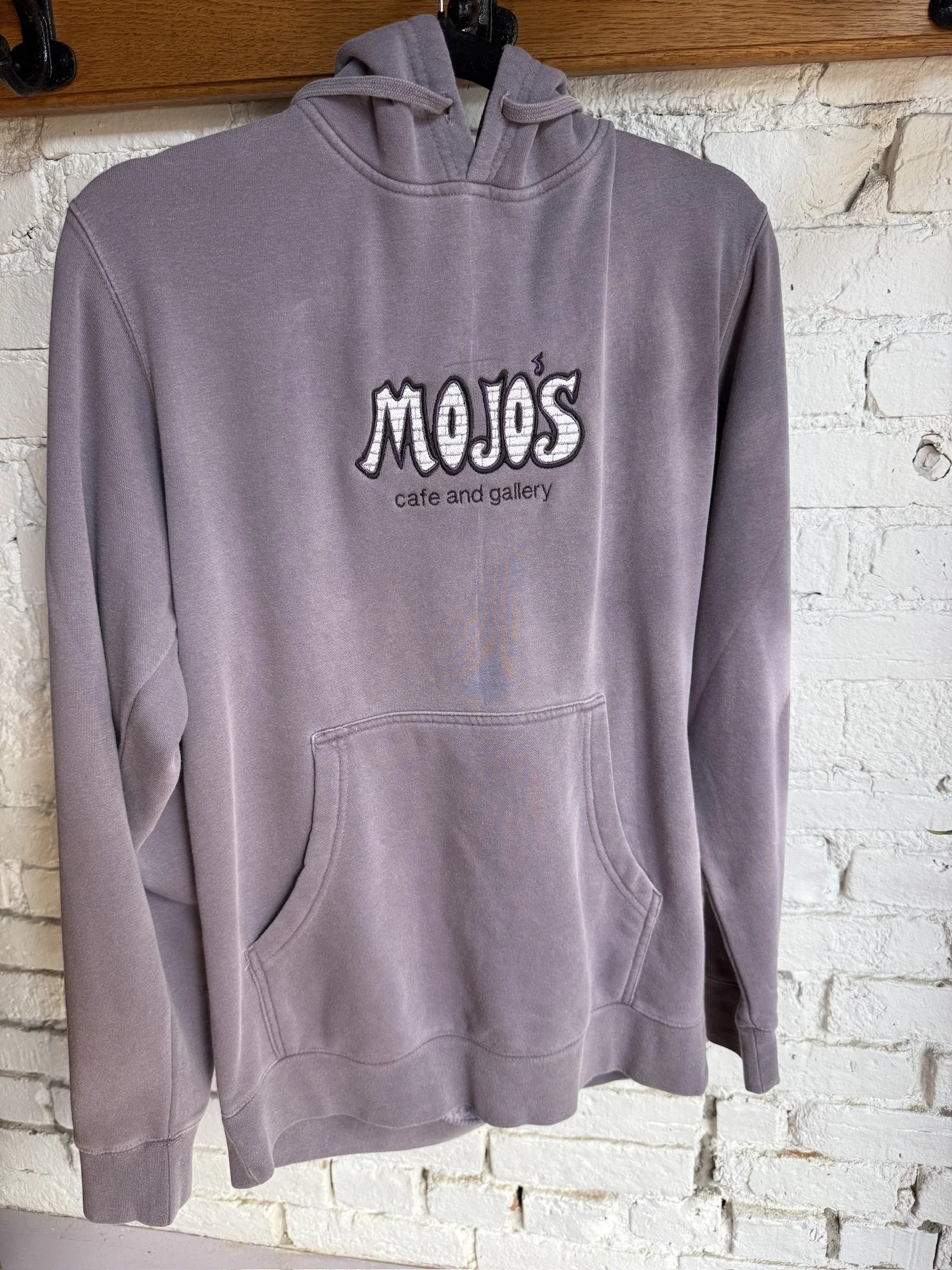 mojo's embroidered hoodie