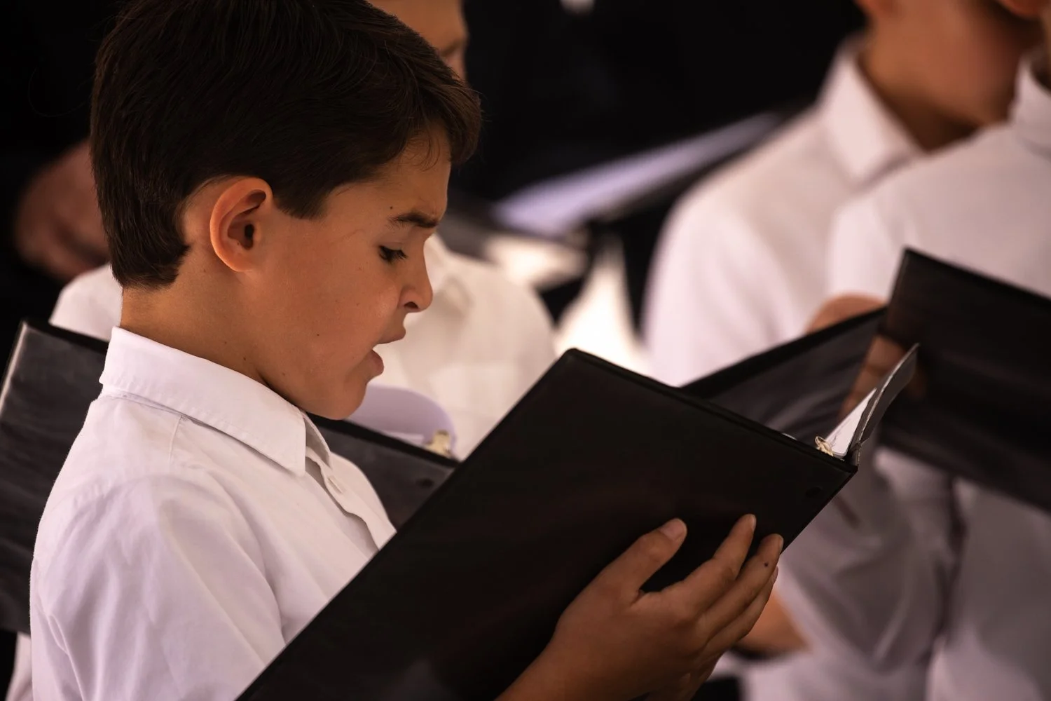 Student choir at Arizona private Christian school Three Hierarchs Academy