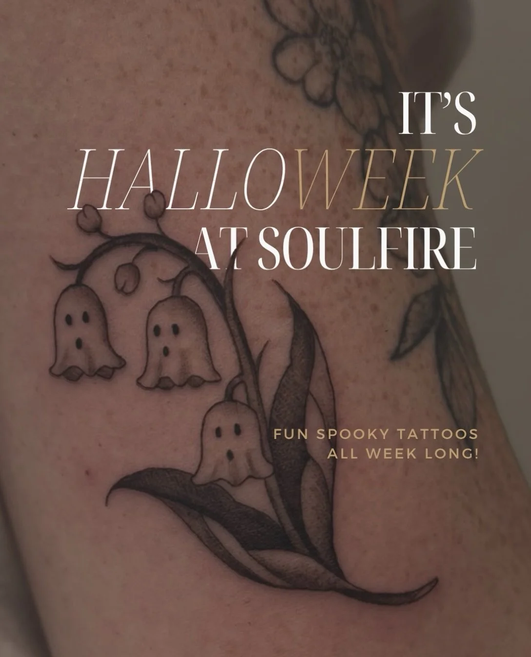 It&rsquo;s Halloweek at Soulfire. 👻 All week long, get ready to see our fun spooky tattoos. We&rsquo;ll be sharing our favourites, so follow along. If you&rsquo;re lucky you might get a glimpse of our Halloween costumes too 🤭

Ft Halloween tattoo b