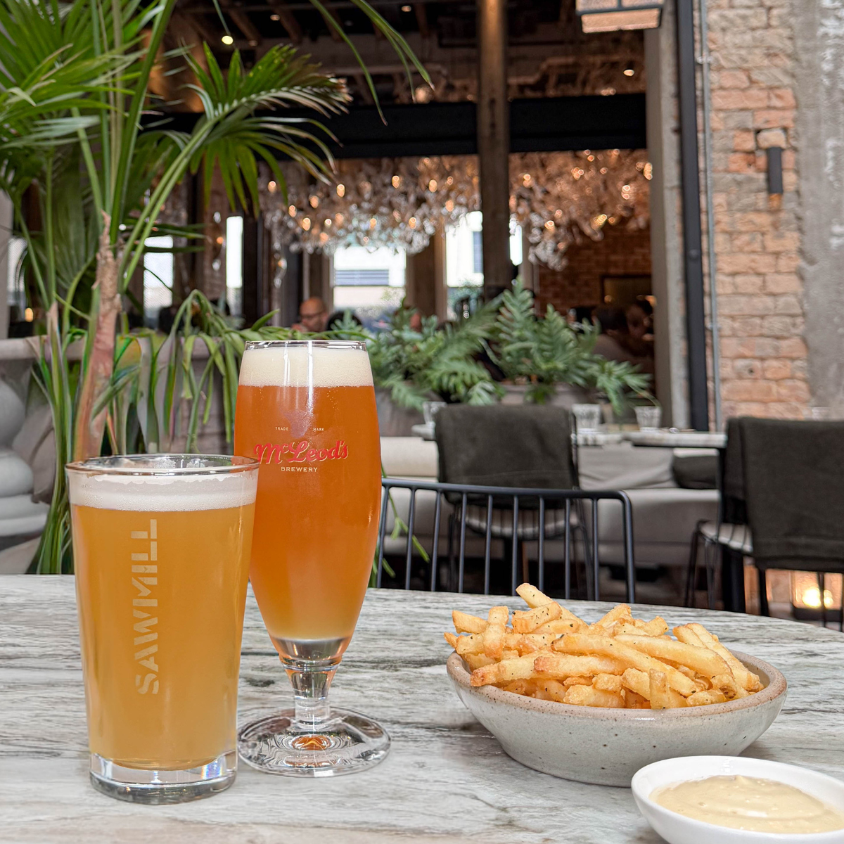 A beer flight from the North
