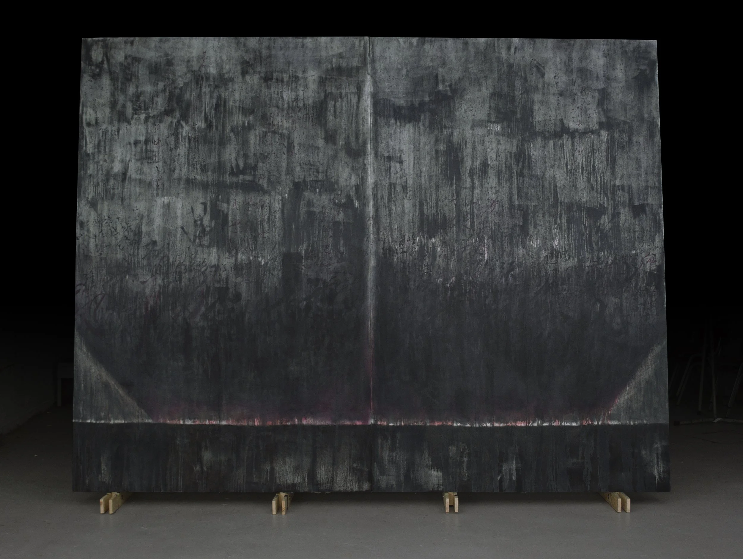 The End of the Road
10' x 12' x 35", 2023
Oil on canvas mounted on wooden support