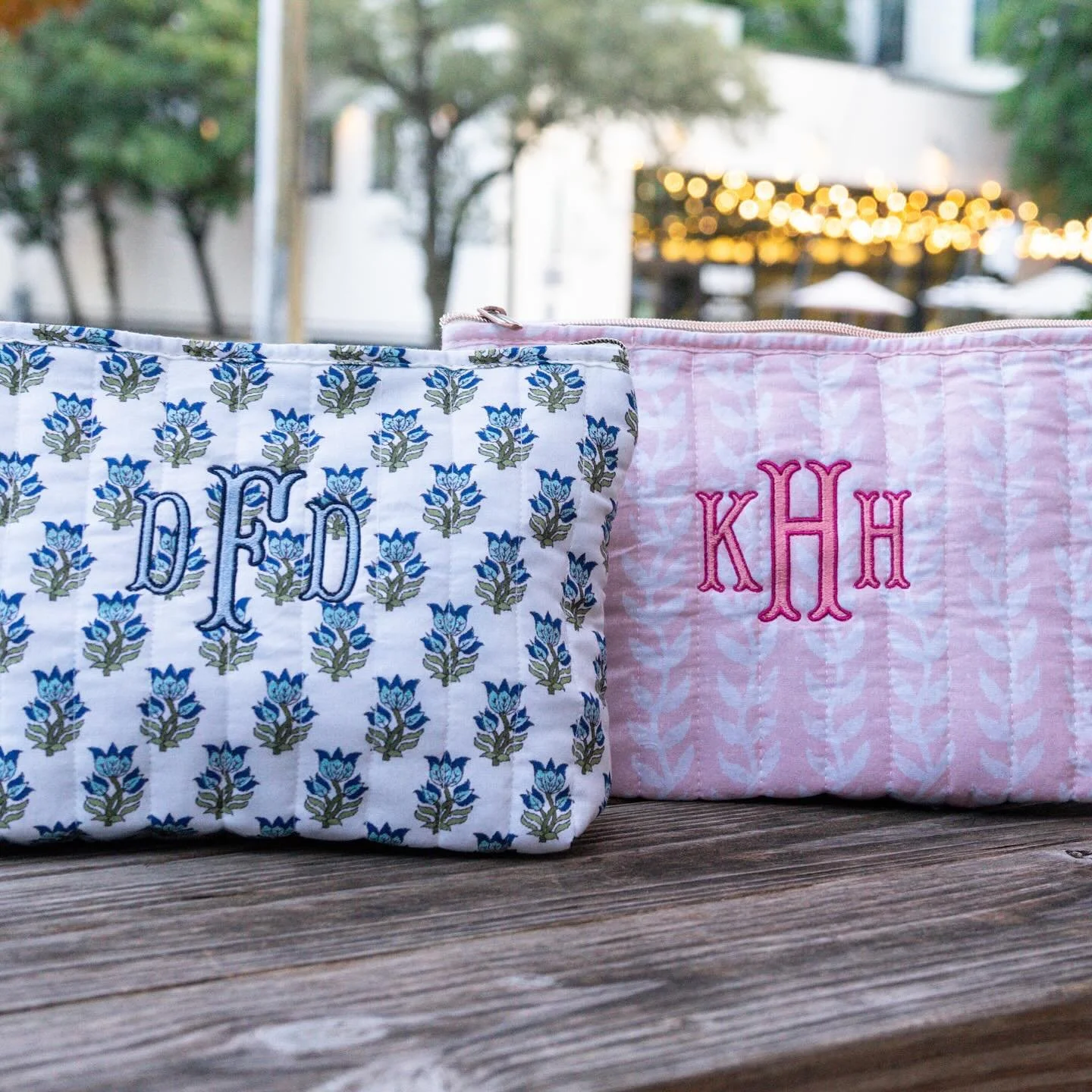 ❄️ Snow Day Drop ❄️ Custom Embroidered Cosmetic Bags are available now on our website. Link in bio.
