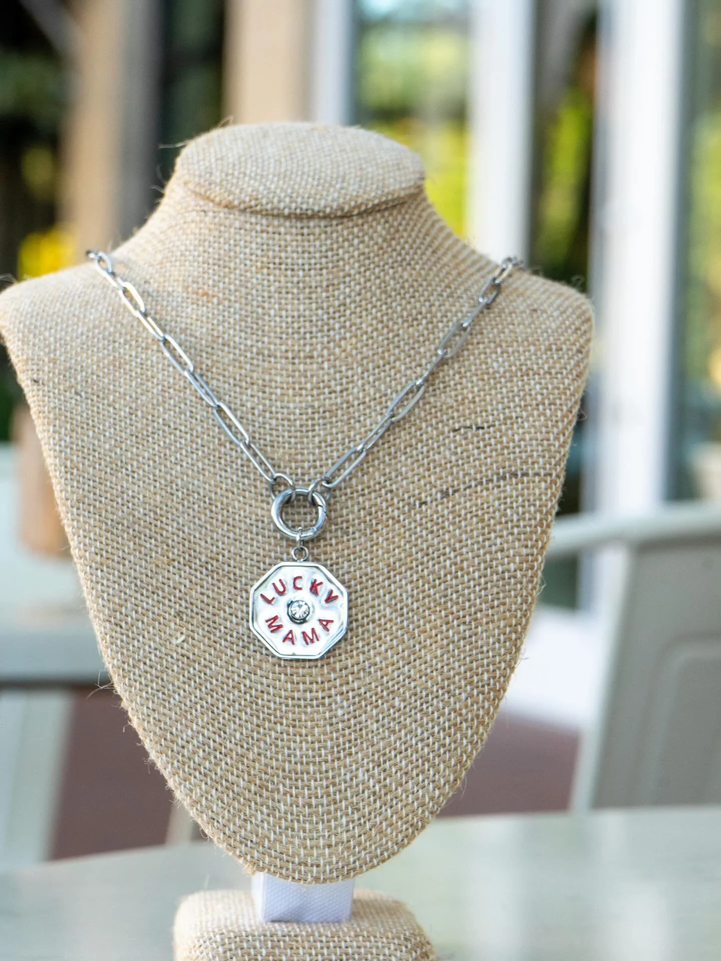Looking for something for Mom?

Shop our Lucky Mama necklace ❤️ Available now on HGCharmBar.com

 #dallascharmbar #dallasembroidery #dallasgifts #HGCharmBar #charmjewelry #DTX #CustomGifts