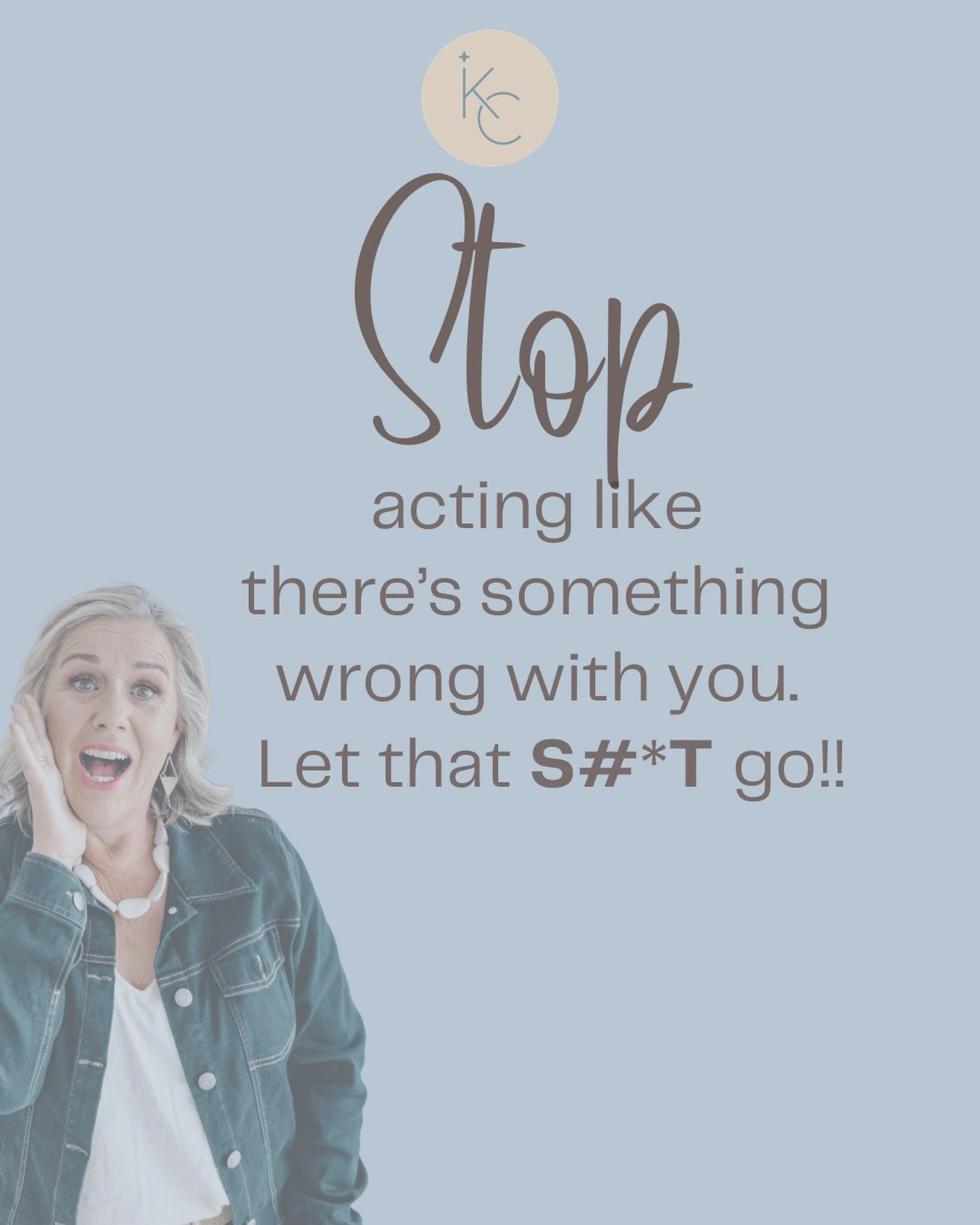 🔥 Stop acting like there&rsquo;s something wrong with you.
 That story? That shame? That old inner critic on repeat? LET. THAT. S#*T. GO. 🚫
You are not broken. You don&rsquo;t need fixing. You need reclaiming.

This is your midlife permission slip 