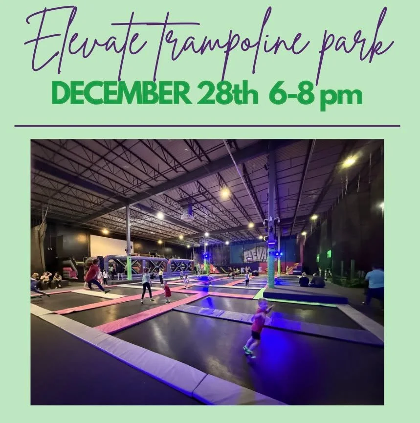 Continue your fun holiday gatherings and join us for our second Elevate trampoline park fundraiser!

Tickets are now on sale! Visit our website to purchase!