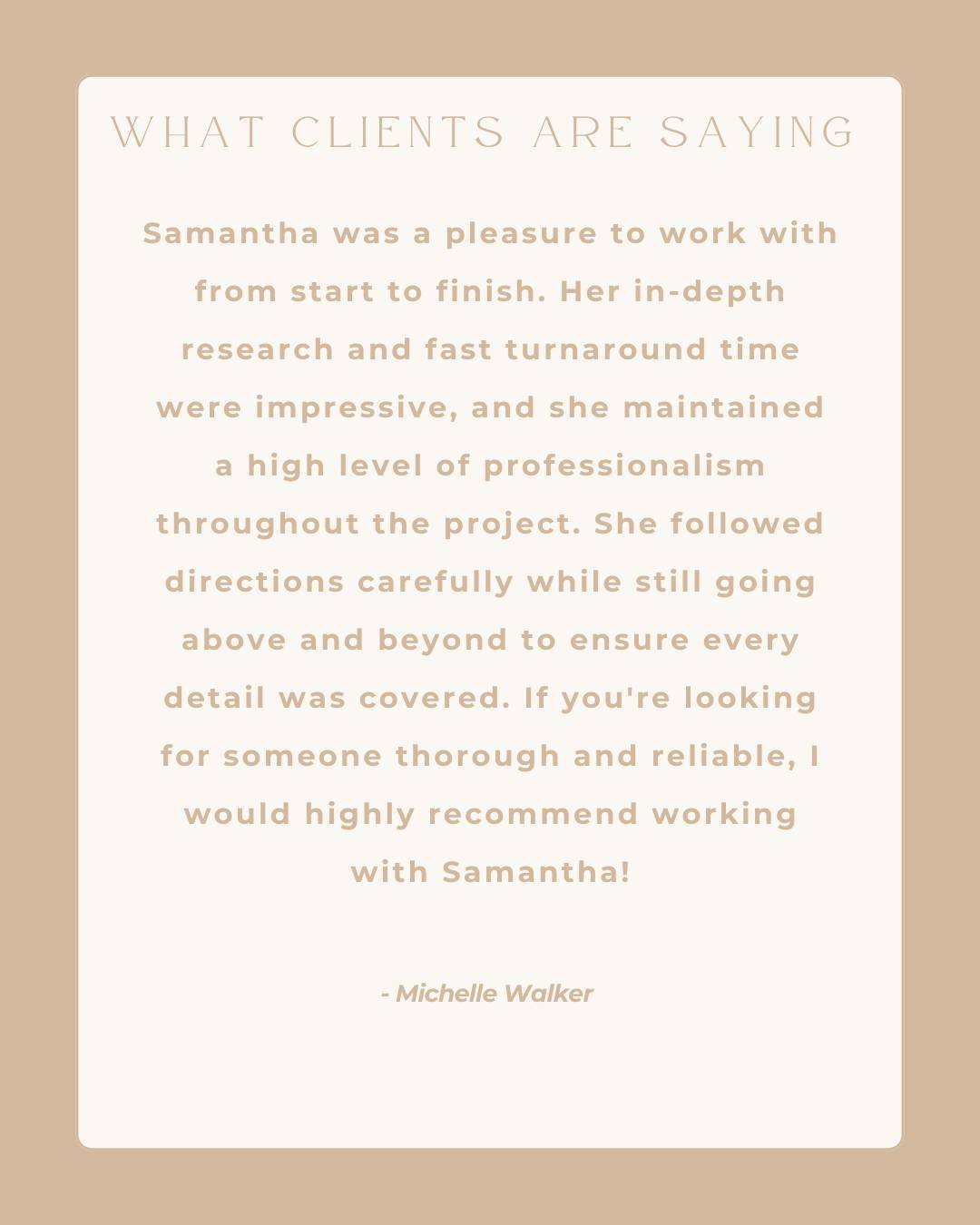 I really enjoyed diving into this research and collaborating with such a fantastic client! 🙌🏻

Do you need research done? Let me handle it! 📚 

As your virtual assistant, I make research simple and efficient, delivering clear, accurate, and well-o