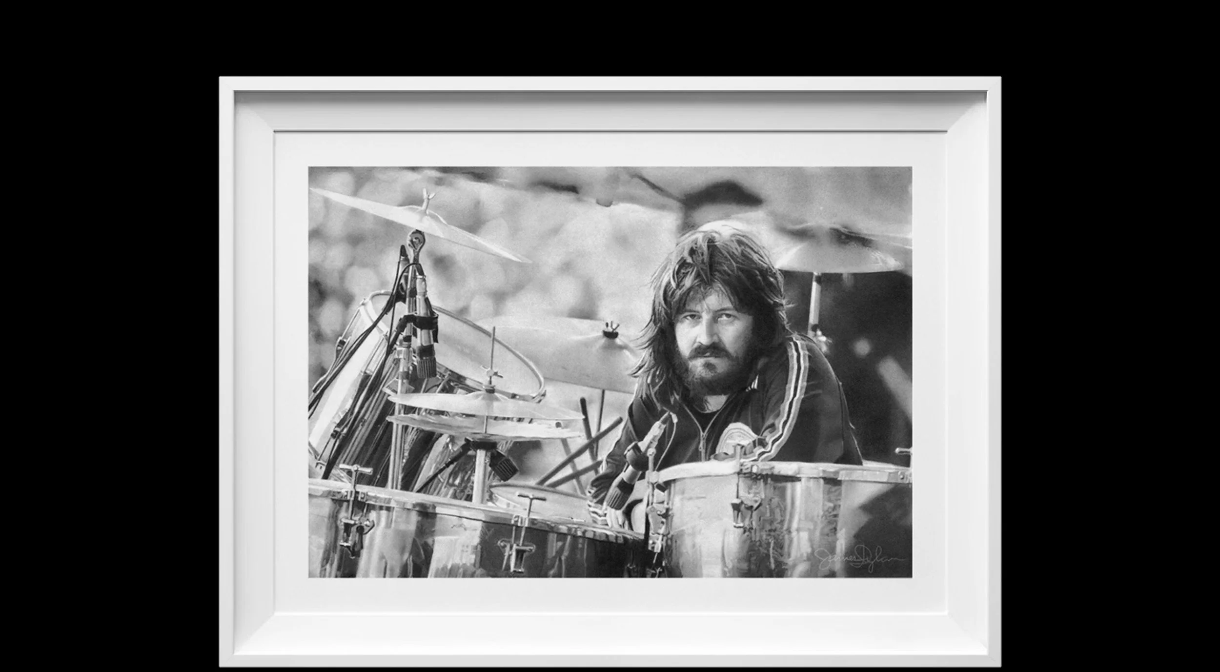 Drawing Print - John Bonham