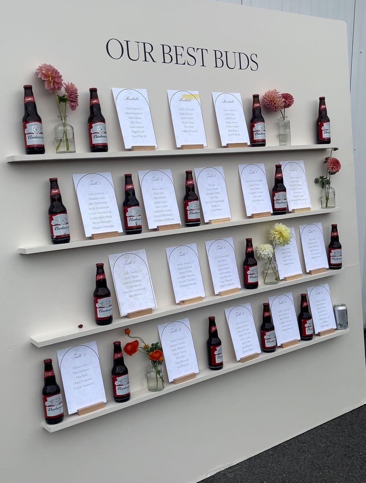 Budweiser welcome wall