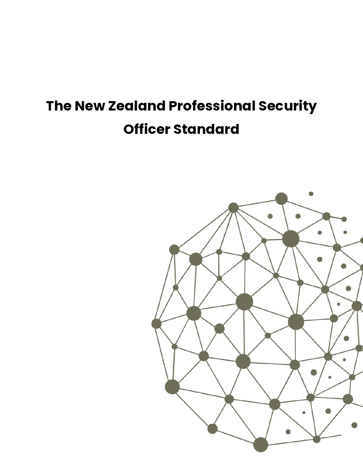 New Zealand Professional Security Officer Standard