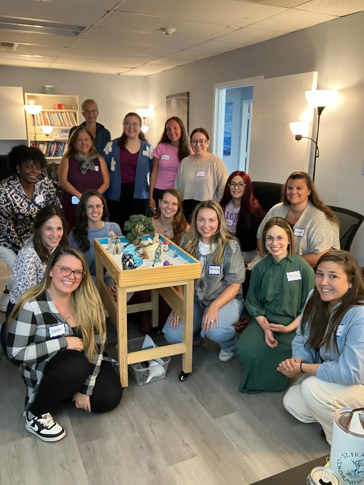 Fantastic first day of the sold out Introduction to Sand Play Training! Toni was at the helm today, and Gretchen is up for day two tomorrow with Heather running day three on Tuesday. 

It is so important to choose a sand play training that will assis