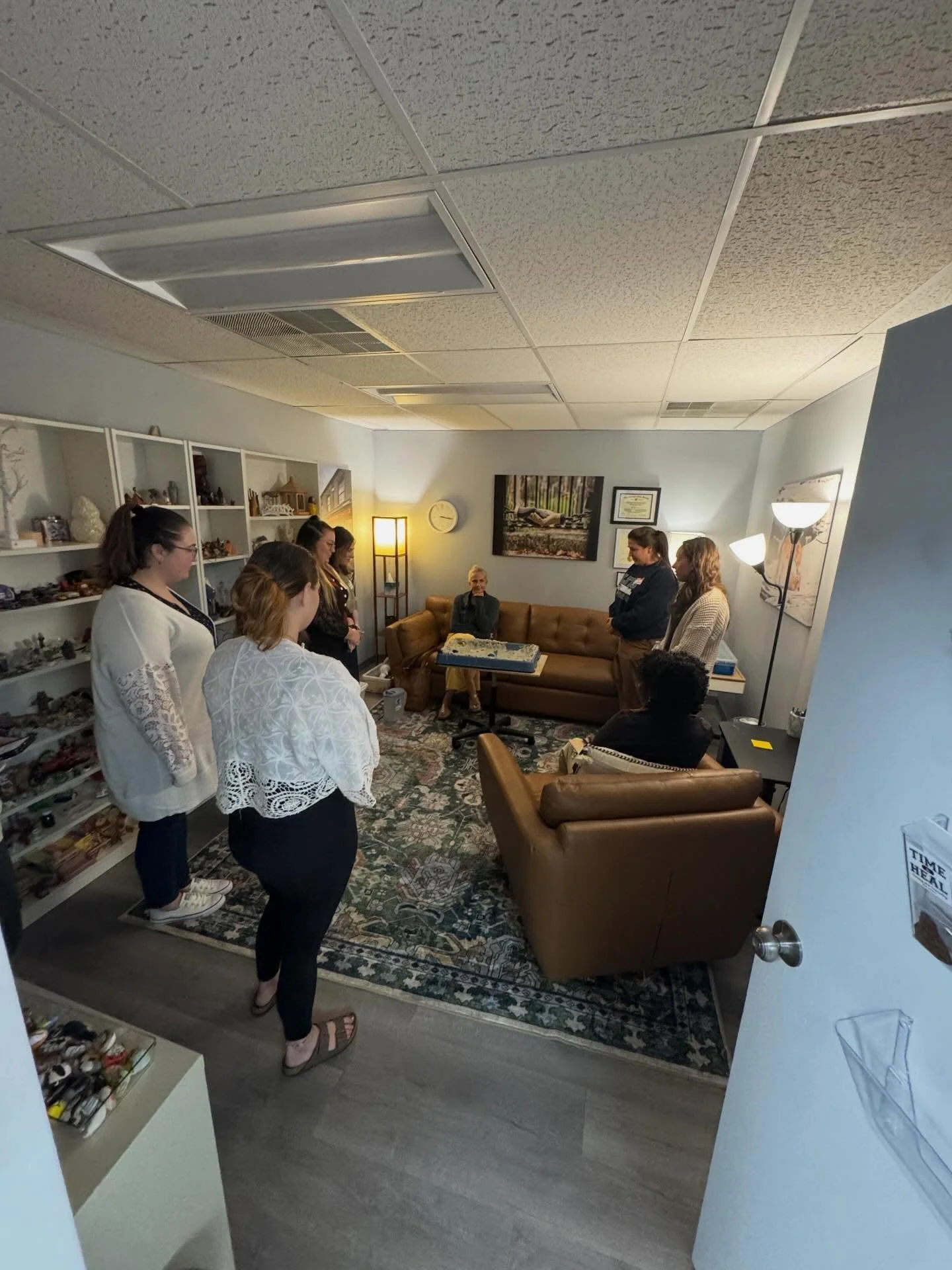 Day 2 of the Introduction to Sand Play Training is in the books! Today the group learned about the unconscious, and how to deepen a client&rsquo;s experience in the sand.  What a phenomenal group of women! It was truly a pleasure to work with each an