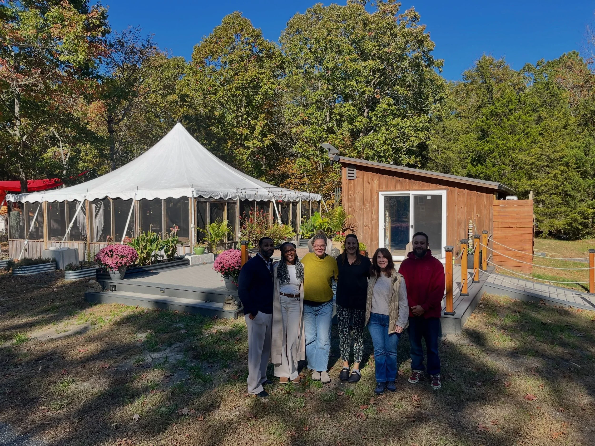 What a BEAUTIFUL day for a training at @rootedacresnj yesterday! Bill facilitated our popular 1.5 hour Sand Play course and participants were able to add on sauna and cold plunge experiences.  It was so successful that we are making plans to team up 