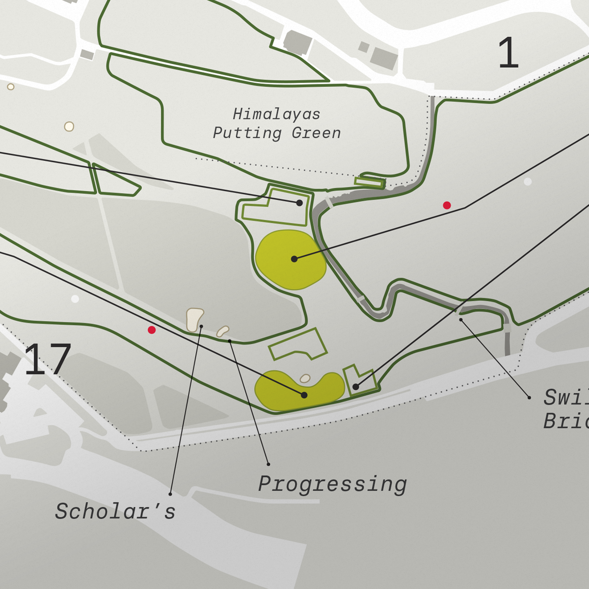 Golf course illustrations by Megumi Kiyama — Megumi Kiyama Illustrations