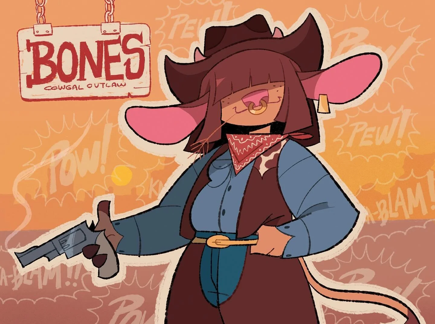 Don&rsquo;t mess with this gal! Redraw of a character I made a few years ago.
Also thank you so much for the follows , I&rsquo;m currently away on a quick trip, but I&rsquo;ll be back to post some more soon! Thanks so much for following me!

#art #il