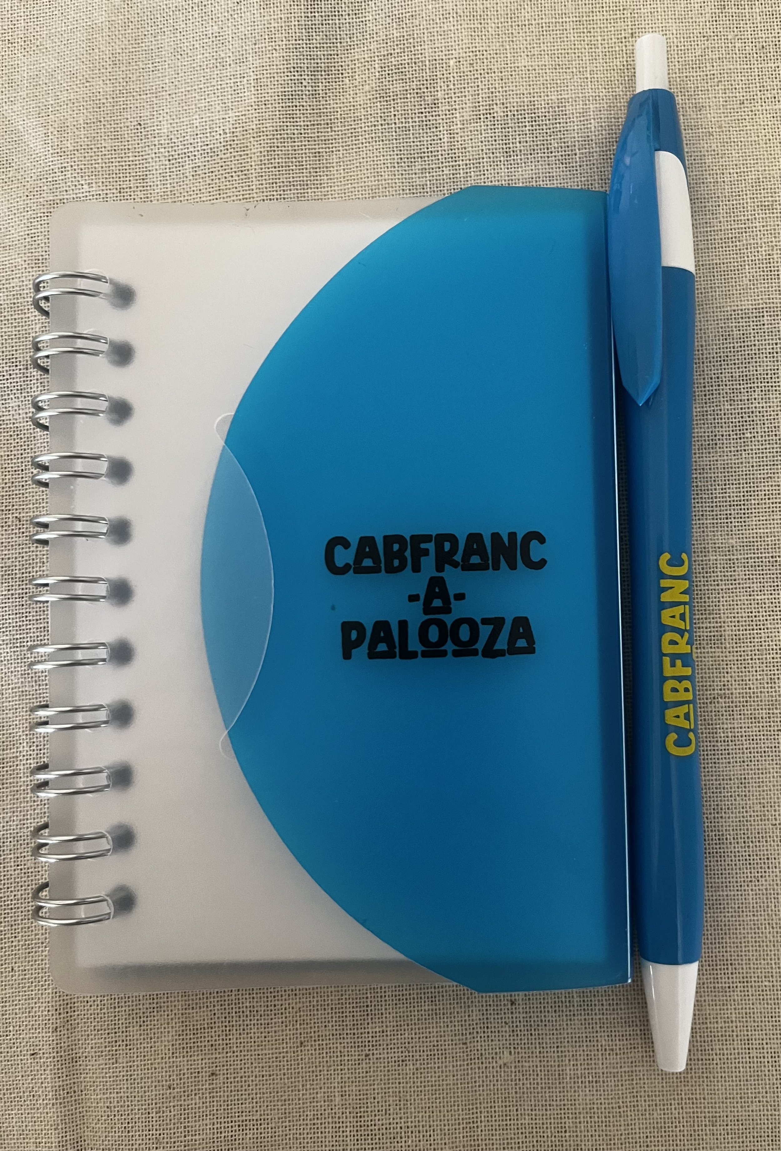 CabFranc-A-Palooza Branded Notebook & Pen Set