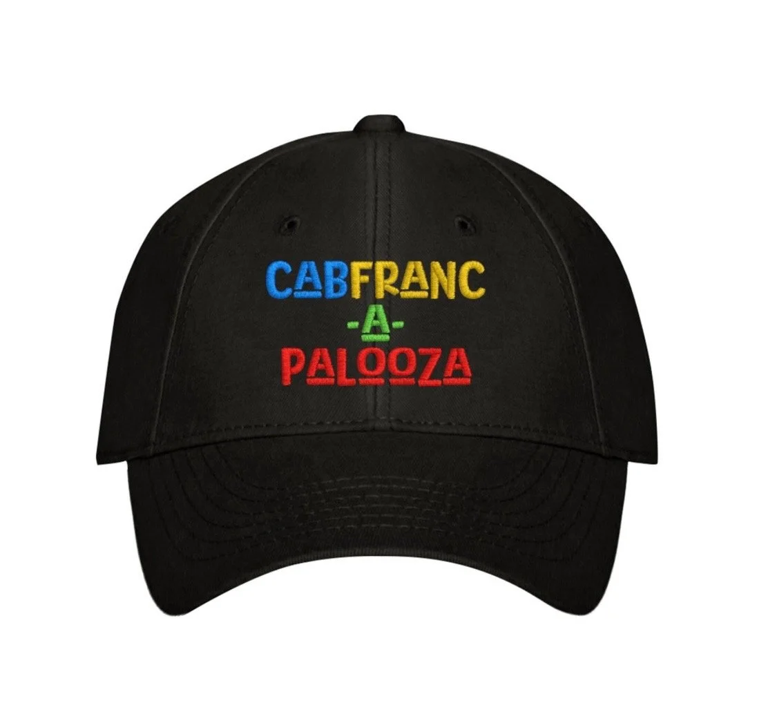 CabFranc-A-Palooza Black Cap (Colored logo)