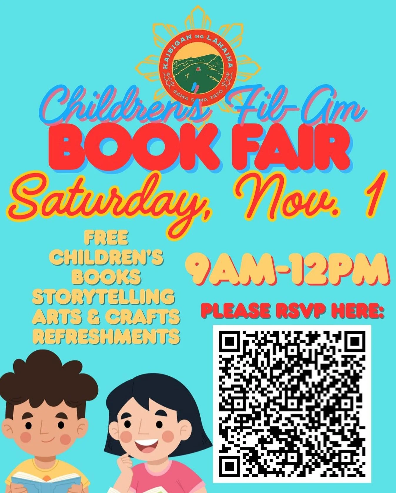 Aloha! Due to some construction work being done in our Resource Center building - we will need to reschedule this Saturday&rsquo;s Children &amp; Youth Book Fair. We apologize for the inconvenience but assuring your safety is our first priority. We l