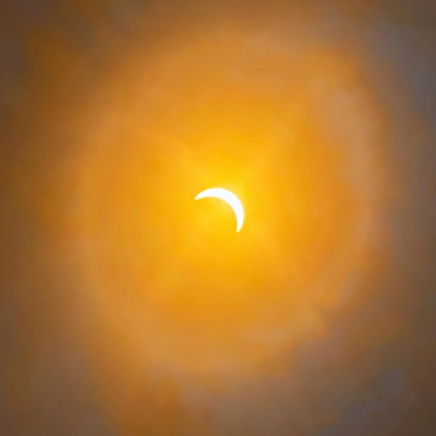 Far from totality, but experienced a partial solar eclipse where  88% of the Sun got covered by the moon. That was enough to slightly decrease luminosity outside.