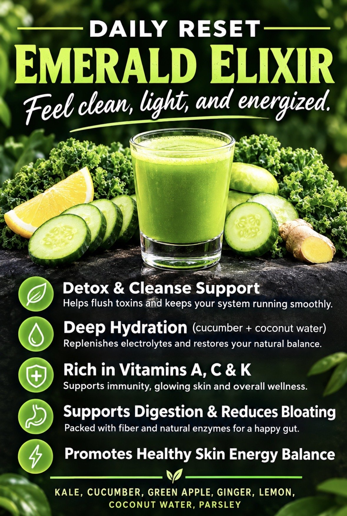 Emerald Elixir | Wellness Shot