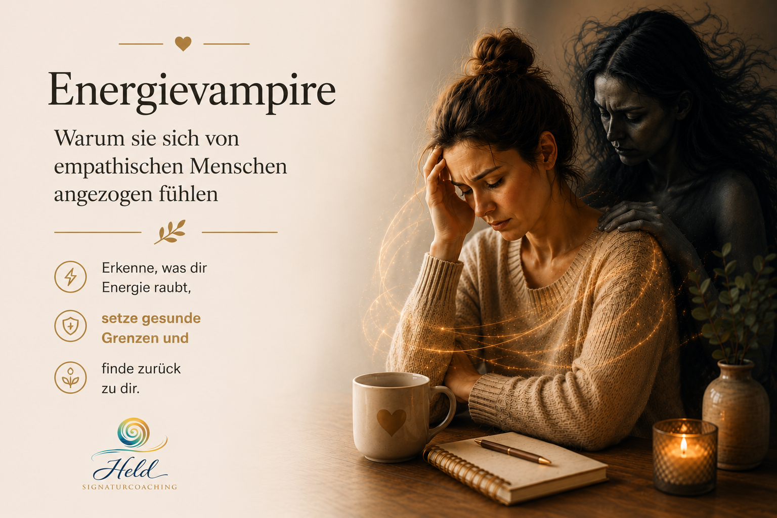 Energievampire: Warum sie sich von empathischen Menschen angezogen fühlen