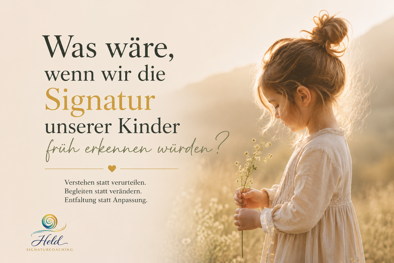 Was wäre, wenn wir die Signatur unserer Kinder früh erkennen würden?