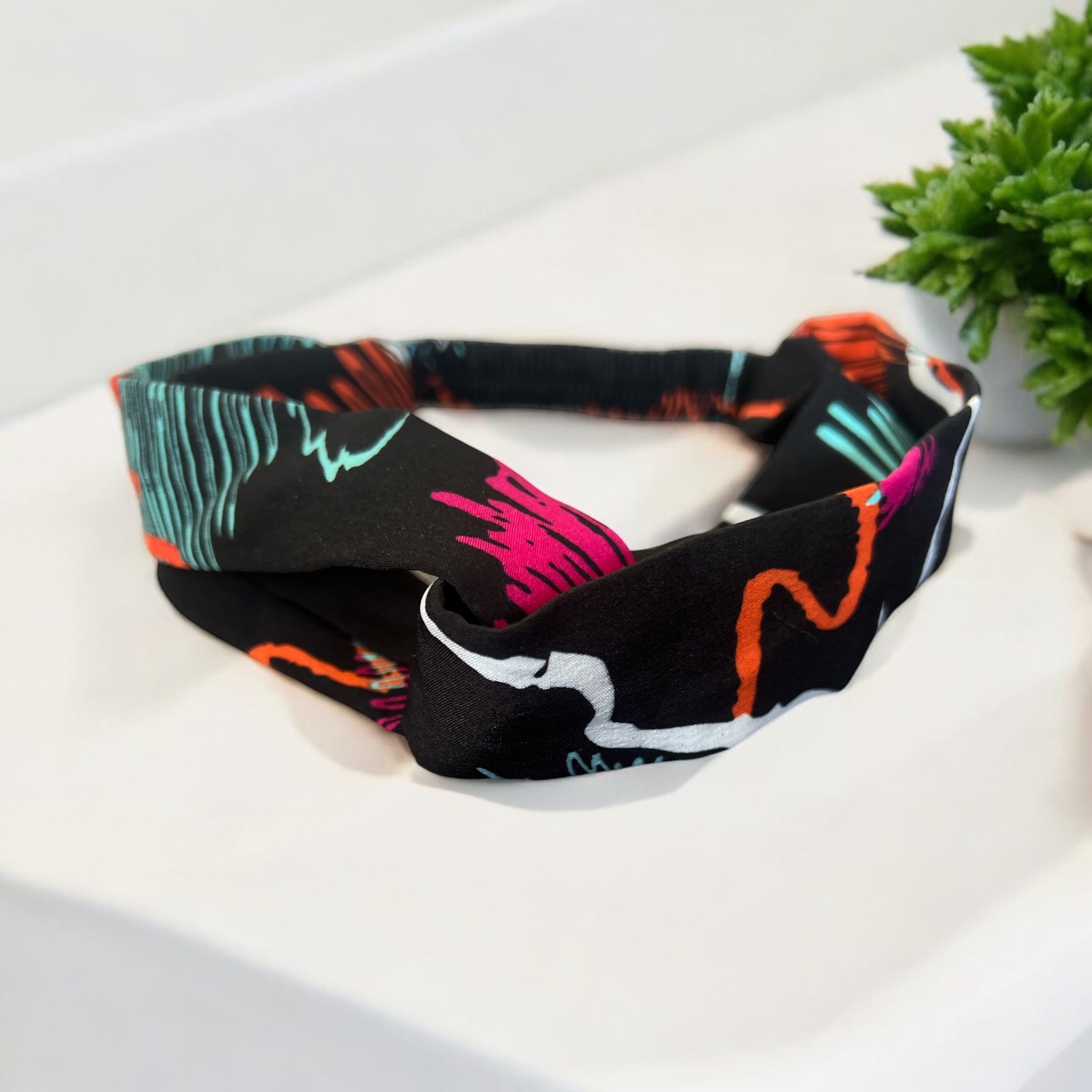 Bandeau IROLE – Tissu Coton à Nœud ou Twist