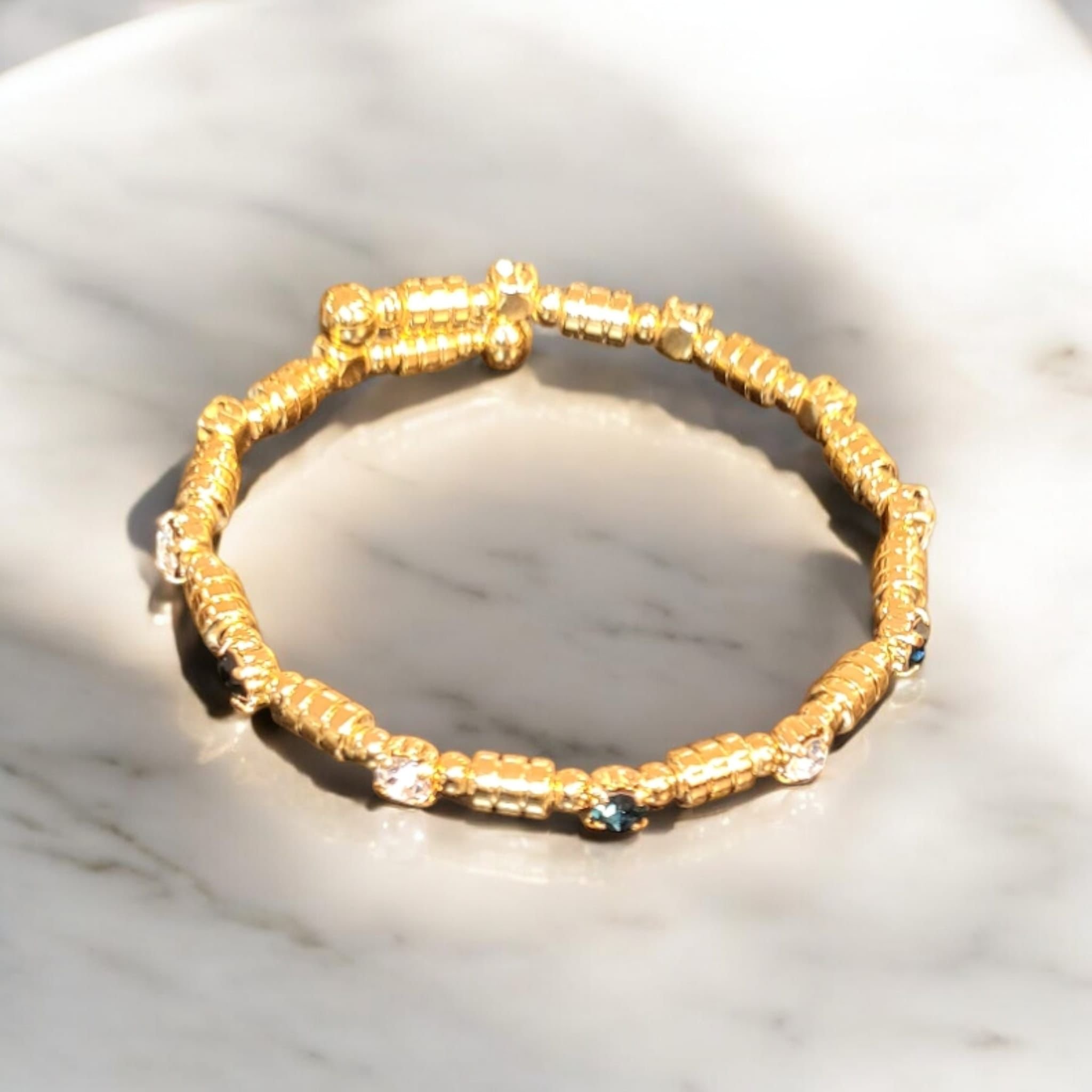 Bracelet en Plaqué Or avec cristaux