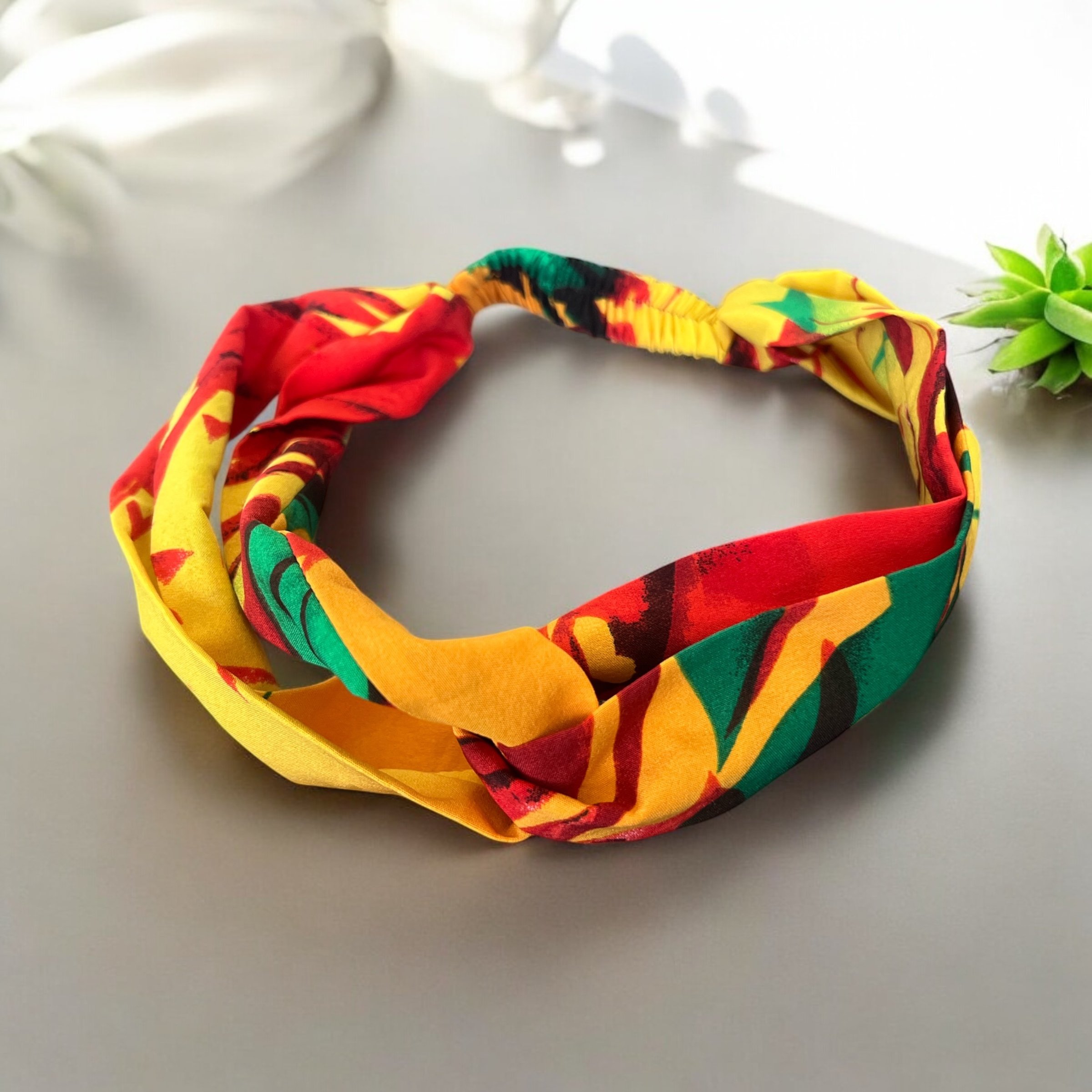 Bandeau YEMOJA – Tissu Coton à Nœud ou Twist