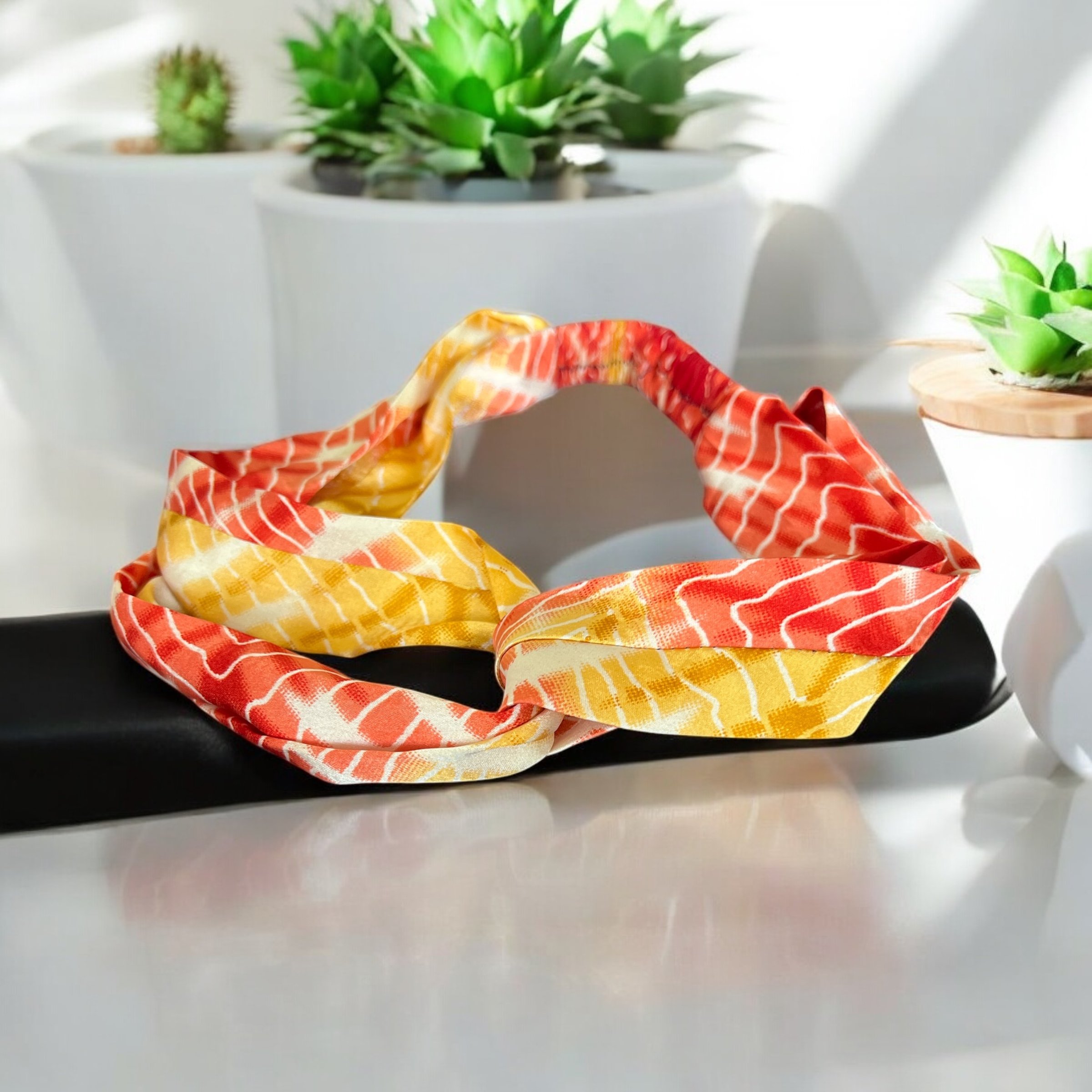 Bandeau SUNNY – Tissu Coton à Nœud ou Twist