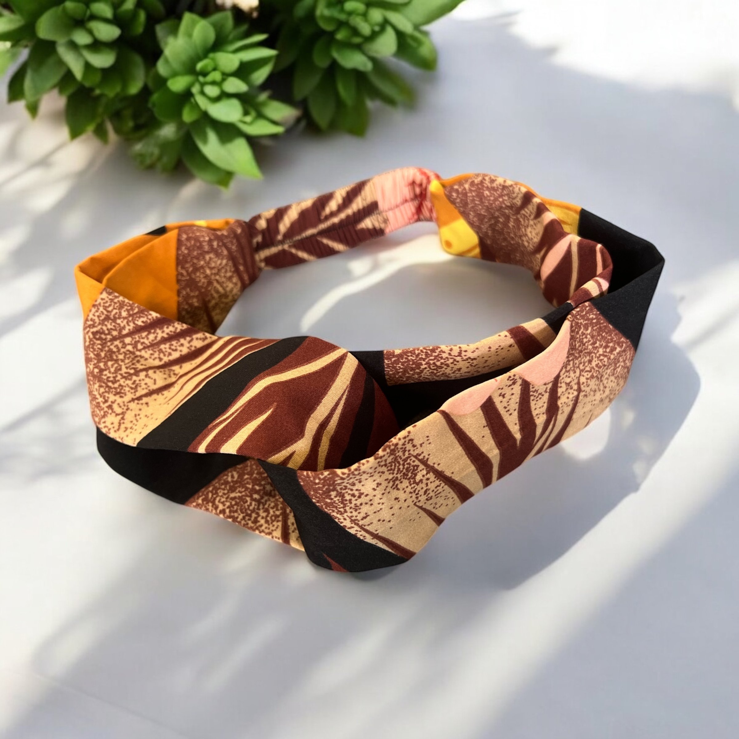 Bandeau OJU INA – Tissu Coton à Nœud ou Twist
