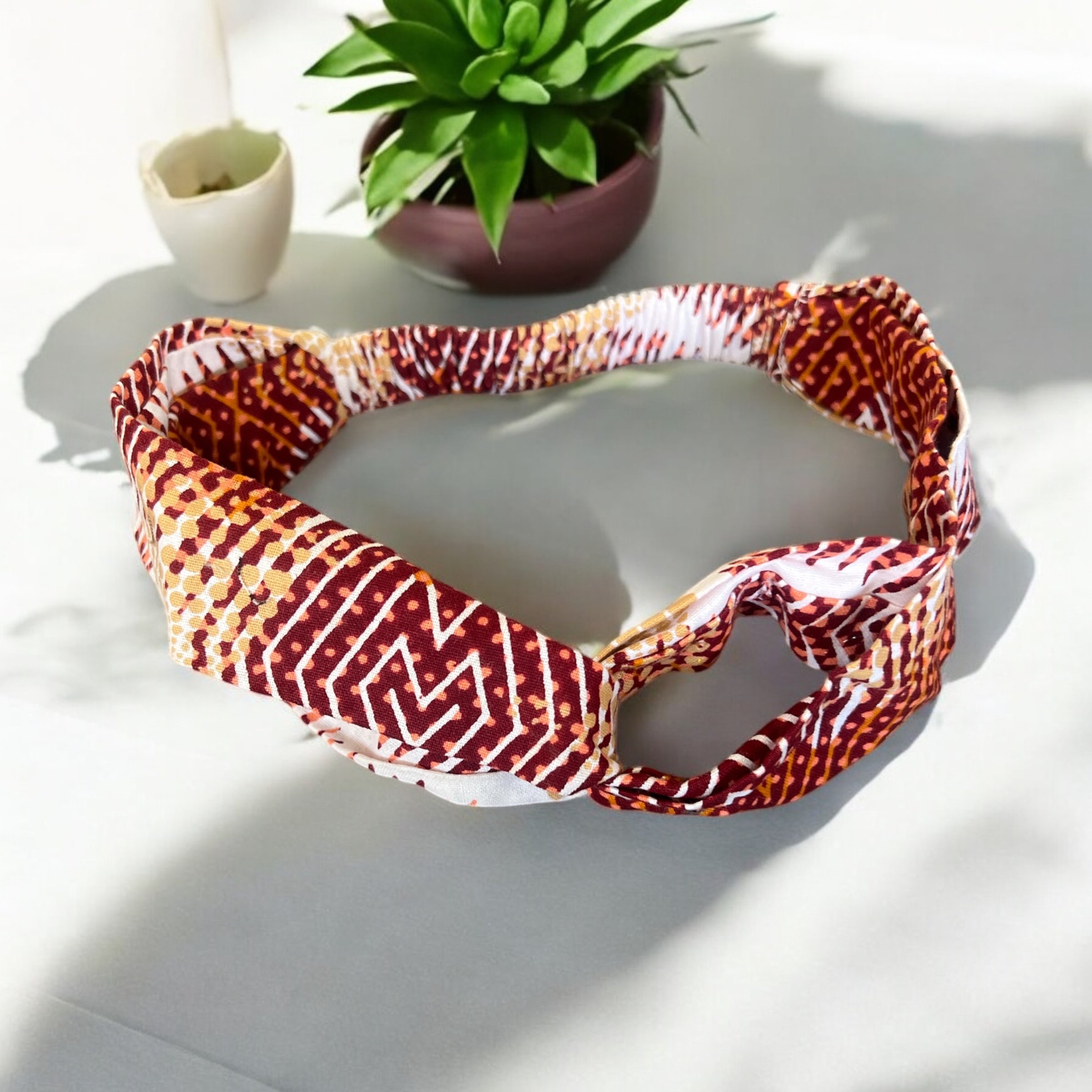 Bandeau TANI – Tissu Coton à Nœud ou Twist