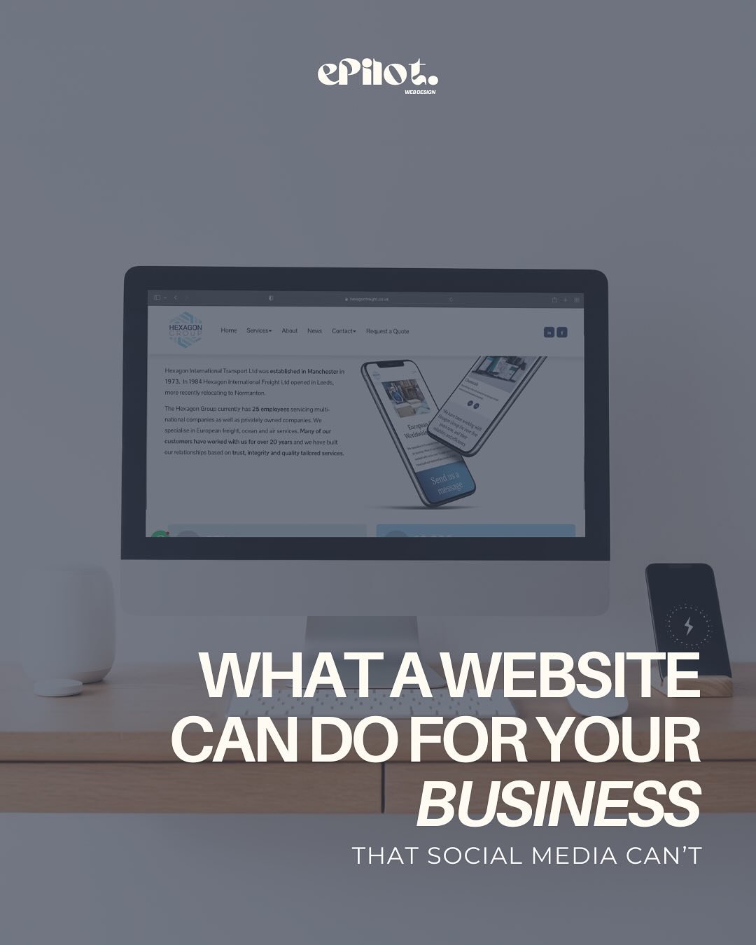 🚀 What a Website Can Do for Your Business 🚀

In today&rsquo;s digital world, having a website is essential for growing your business. It&rsquo;s more than just an online brochure &mdash; it&rsquo;s your business hub, open 24/7! 🌐

✅ Build trust wi
