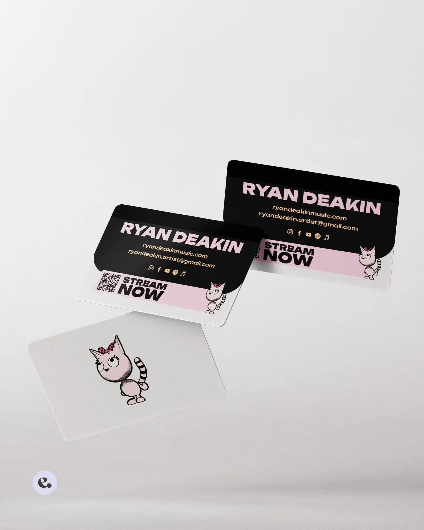 🎶 Bold. Branded. Built to be remembered.
These custom business cards were designed for a musician ready to make their mark - using their logo, signature colours and fonts to create something as bold and exciting as their sound.
With a scannable QR