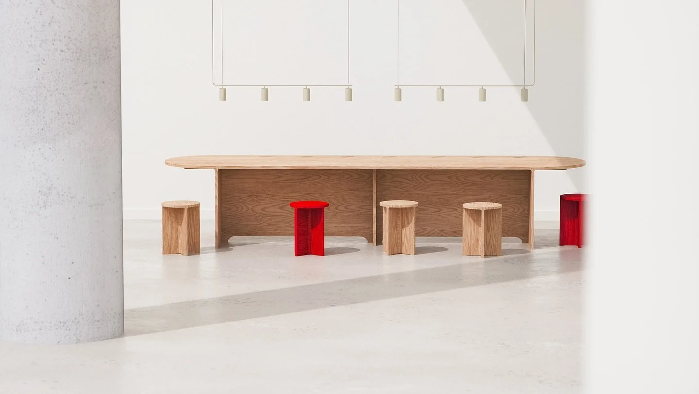 OH dining table, coming soon and available to pre order in a few sizes to fit every type of space. #modernliving #furnituredesign #interior #architecture #design