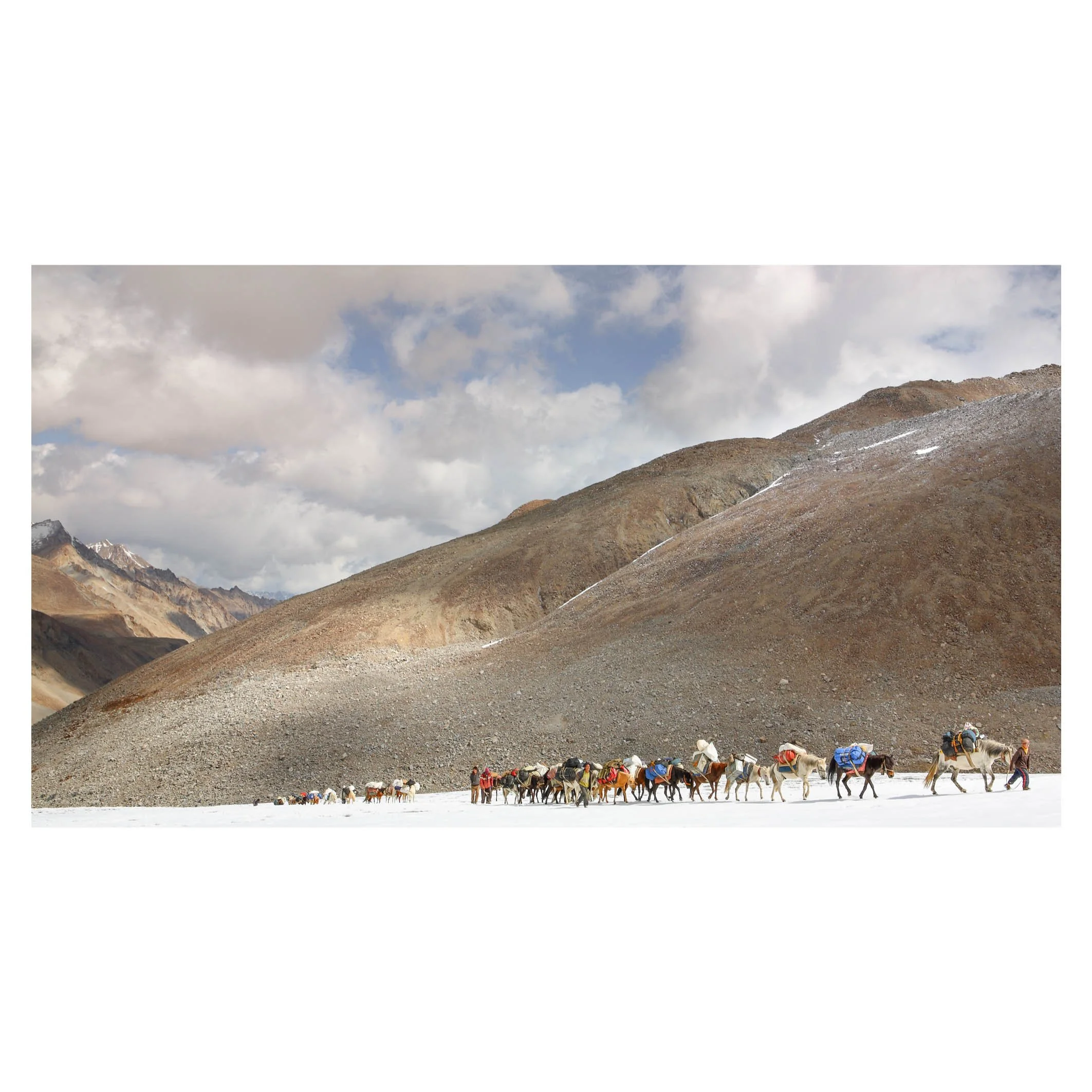 Glacier crossing, Himalayas, Ladakh